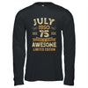 75 Years Awesome Vintage July 1950 75th Birthday Shirt & Hoodie | siriusteestore