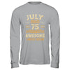 75 Years Awesome Vintage July 1950 75th Birthday Shirt & Hoodie | siriusteestore