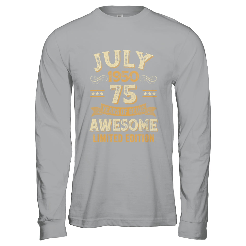 75 Years Awesome Vintage July 1950 75th Birthday Shirt & Hoodie | siriusteestore