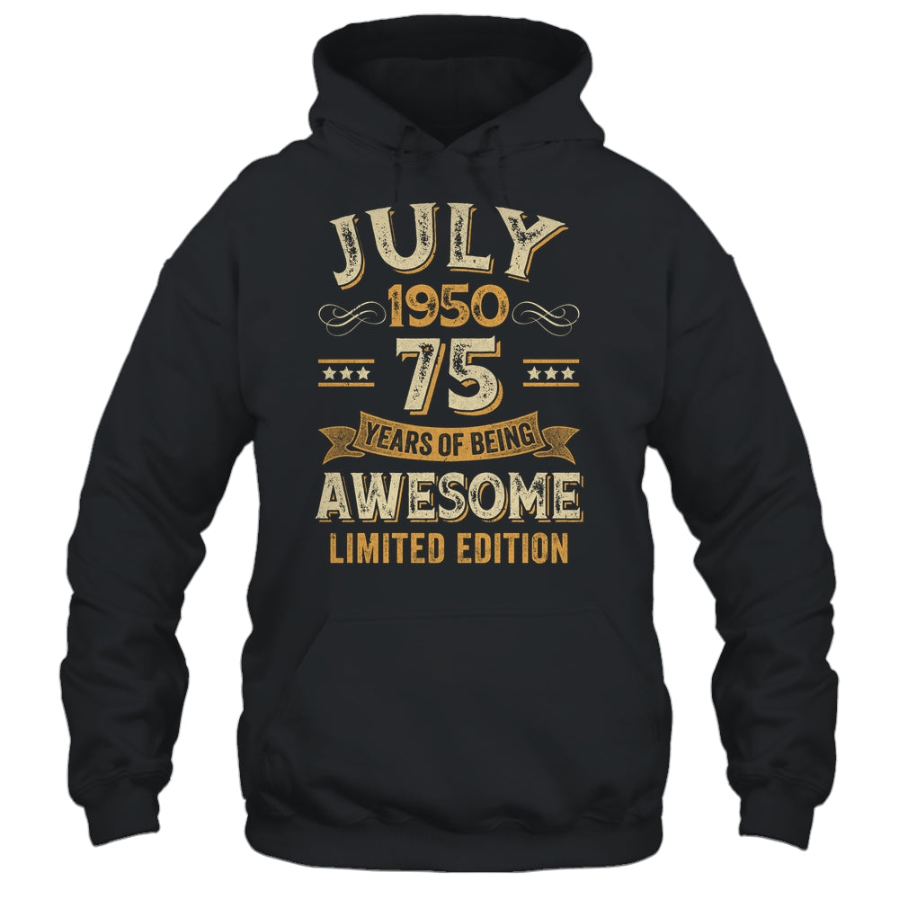75 Years Awesome Vintage July 1950 75th Birthday Shirt & Hoodie | siriusteestore