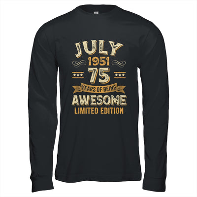 75 Years Awesome Vintage July 1951 75th Birthday Shirt & Hoodie | siriusteestore