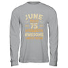 75 Years Awesome Vintage June 1950 75th Birthday Shirt & Hoodie | siriusteestore