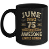 75 Years Awesome Vintage June 1950 75th Birthday Mug | siriusteestore