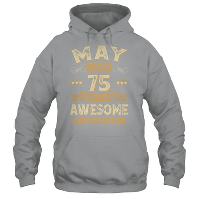 75 Years Awesome Vintage May 1950 75th Birthday Shirt & Hoodie | siriusteestore