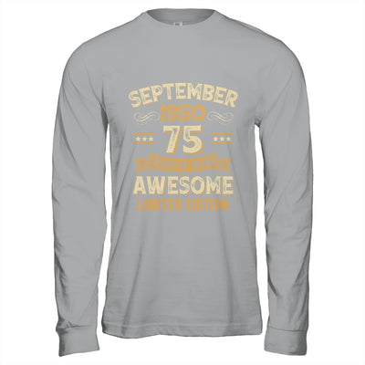 75 Years Awesome Vintage September 1950 75th Birthday Shirt & Hoodie | siriusteestore