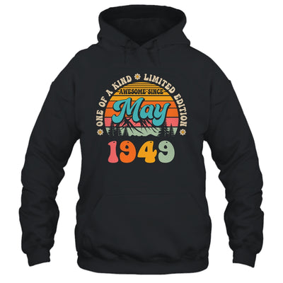 75 Years Old Awesome Since May 1949 75th Birthday Groovy Shirt & Tank Top | siriusteestore