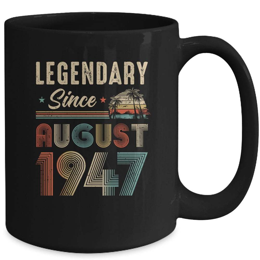 75 Years Old Legendary Since August 1948 75th Birthday Mug | siriusteestore