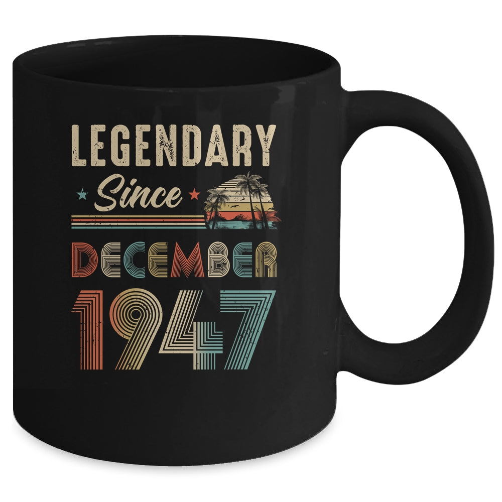 75 Years Old Legendary Since December 1948 75th Birthday Mug | siriusteestore