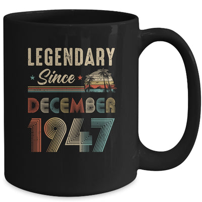 75 Years Old Legendary Since December 1948 75th Birthday Mug | siriusteestore