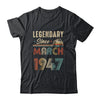 75 Years Old Legendary Since May 1948 75th Birthday Shirt & Hoodie | siriusteestore