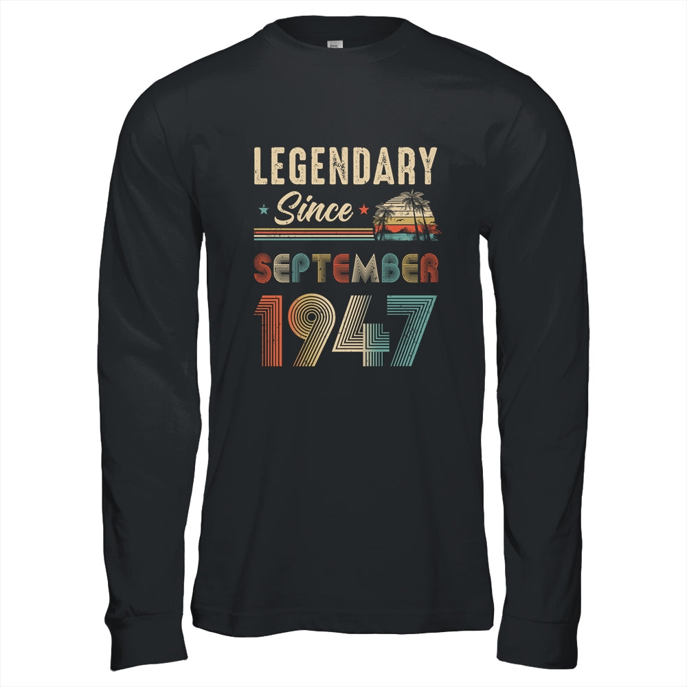 75 Years Old Legendary Since September 1948 75th Birthday Shirt & Hoodie | siriusteestore