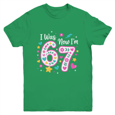 7 Year Old Birthday Girl I Was 6 Now I'm 7 Funny 67 Meme Youth Shirt | siriusteestore