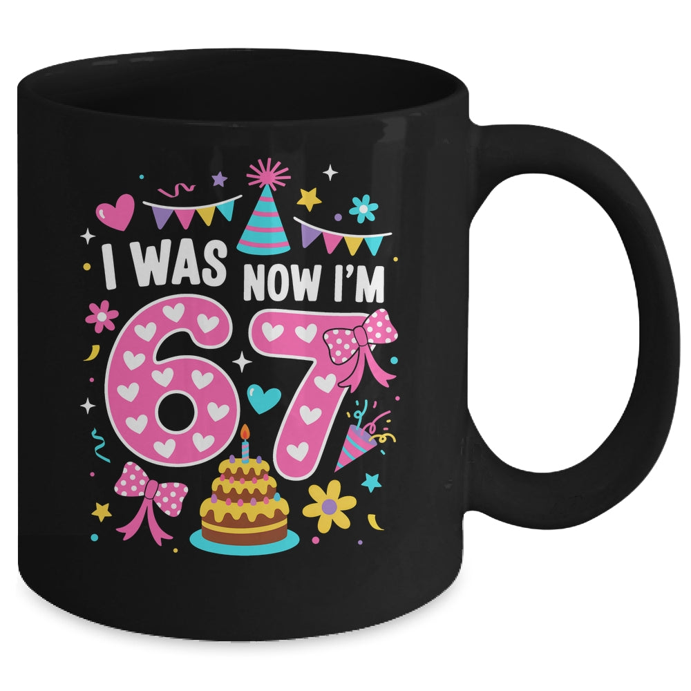 7 Year Old Birthday I Was 6 Now I'm 7 67 Funny Kids Girls Mug | siriusteestore