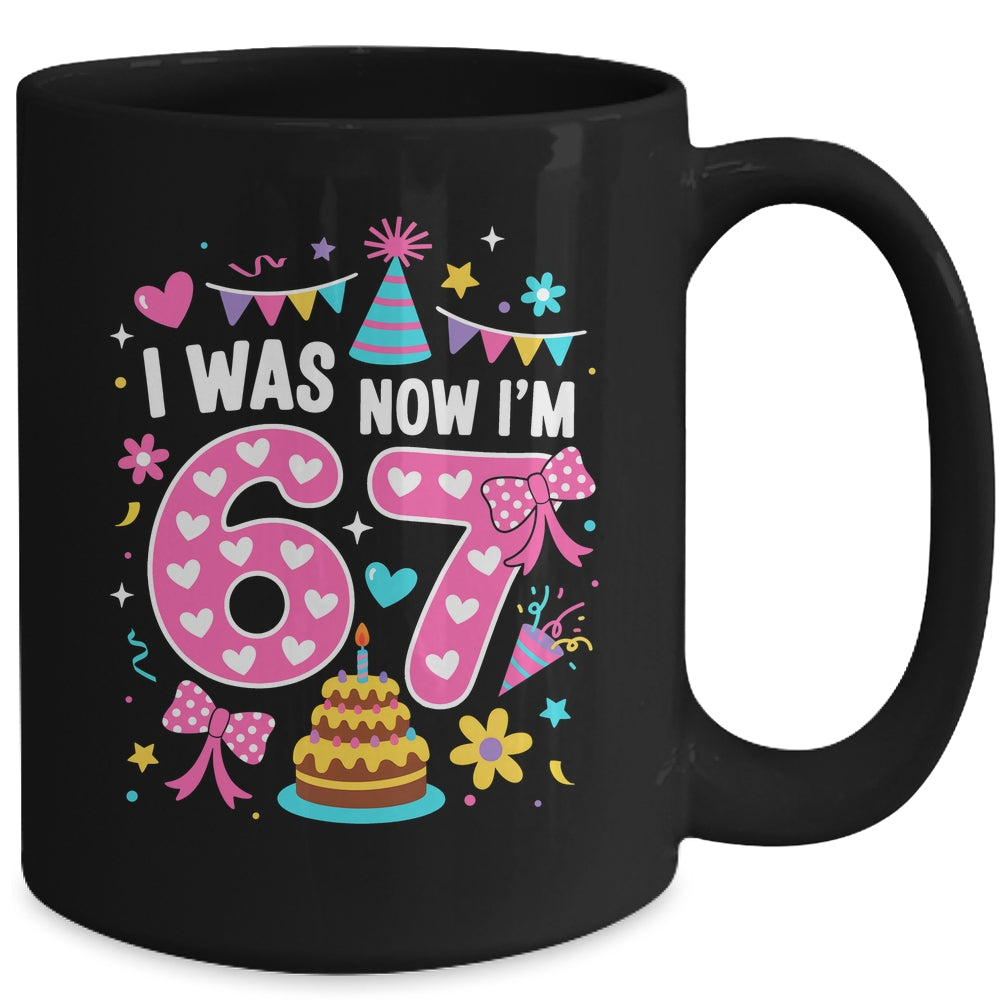 7 Year Old Birthday I Was 6 Now I'm 7 67 Funny Kids Girls Mug | siriusteestore
