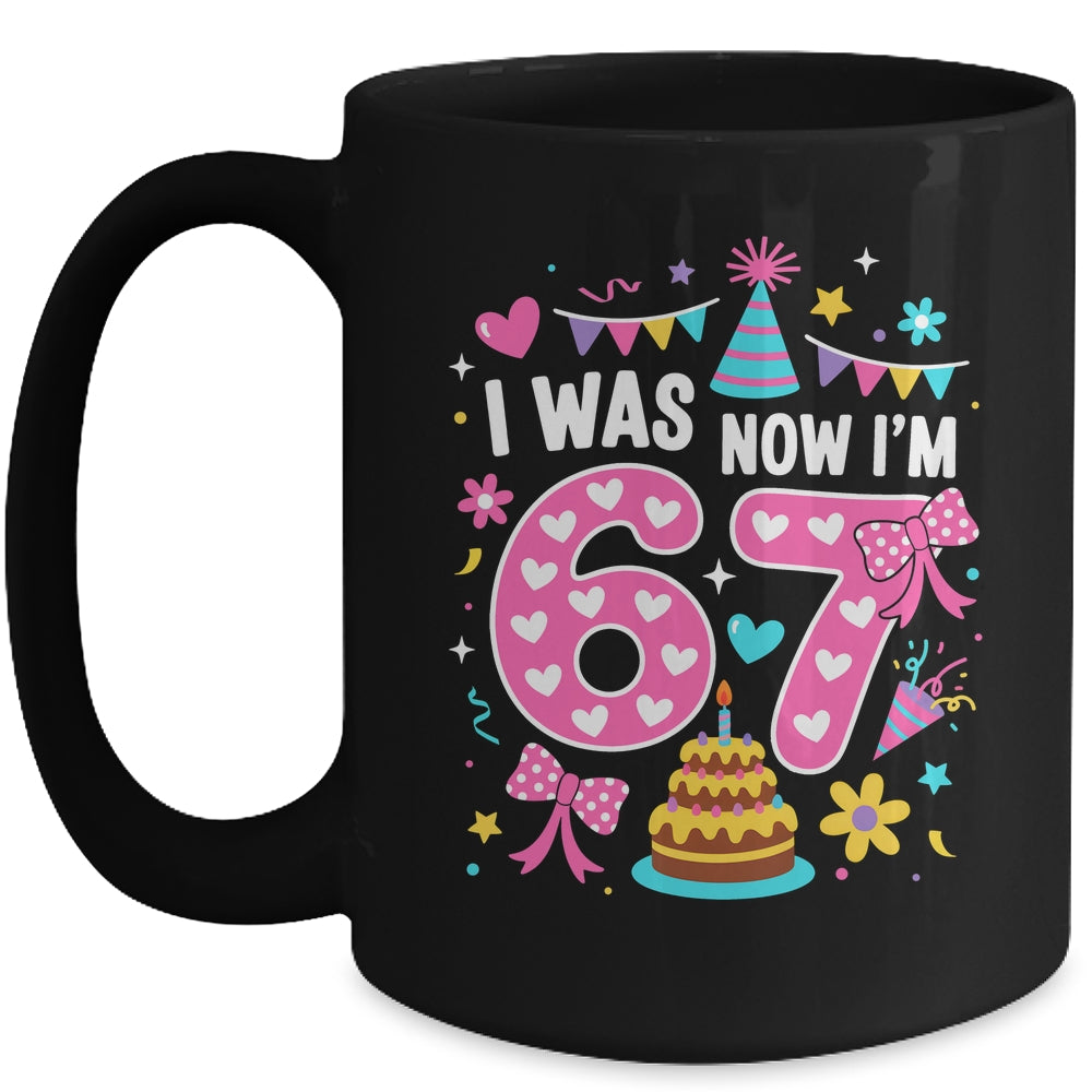 7 Year Old Birthday I Was 6 Now I'm 7 67 Funny Kids Girls Mug | siriusteestore