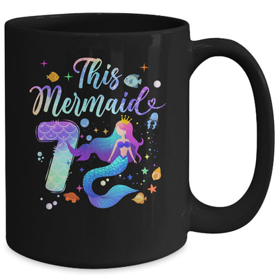 7 Year Old This Mermaid Is 7th Birthday Girl Daughter Party Mug | siriusteestore