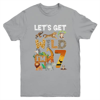 7 Year Old Zoo Birthday Safari Jungle Animal 7th Bday Youth Shirt | siriusteestore