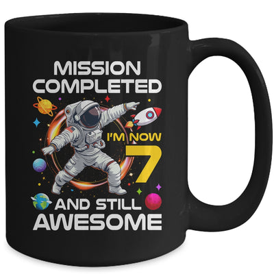 7th Birthday Astronaut 7 Years Old Outer Space Birthday Mug | siriusteestore