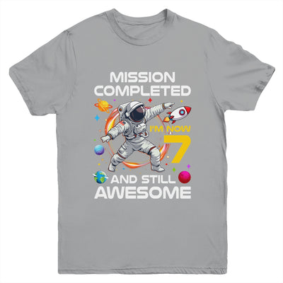7th Birthday Astronaut 7 Years Old Outer Space Birthday Youth Shirt | siriusteestore