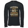 80 Years Awesome Vintage December 1945 80th Birthday Shirt & Hoodie | siriusteestore