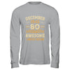 80 Years Awesome Vintage December 1945 80th Birthday Shirt & Hoodie | siriusteestore