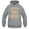 80 Years Awesome Vintage December 1945 80th Birthday Shirt & Hoodie | siriusteestore