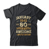 80 Years Awesome Vintage January 1945 80th Birthday Shirt & Hoodie | siriusteestore
