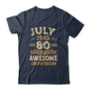 80 Years Awesome Vintage July 1945 80th Birthday Shirt & Hoodie | siriusteestore