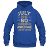 80 Years Awesome Vintage July 1945 80th Birthday Shirt & Hoodie | siriusteestore