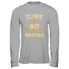 80 Years Awesome Vintage June 1945 80th Birthday Shirt & Hoodie | siriusteestore