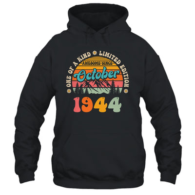 80 Years Old Awesome Since October 1944 80th Birthday Groovy Shirt & Tank Top | siriusteestore