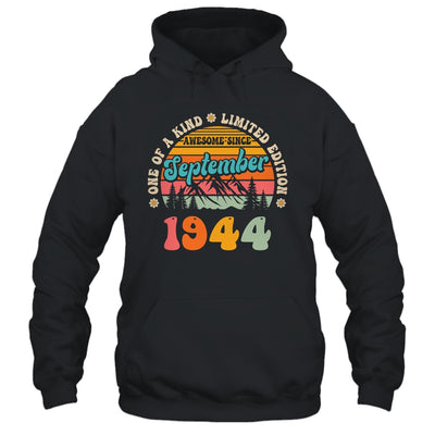 80 Years Old Awesome Since September 1944 80th Birthday Groovy Shirt & Tank Top | siriusteestore