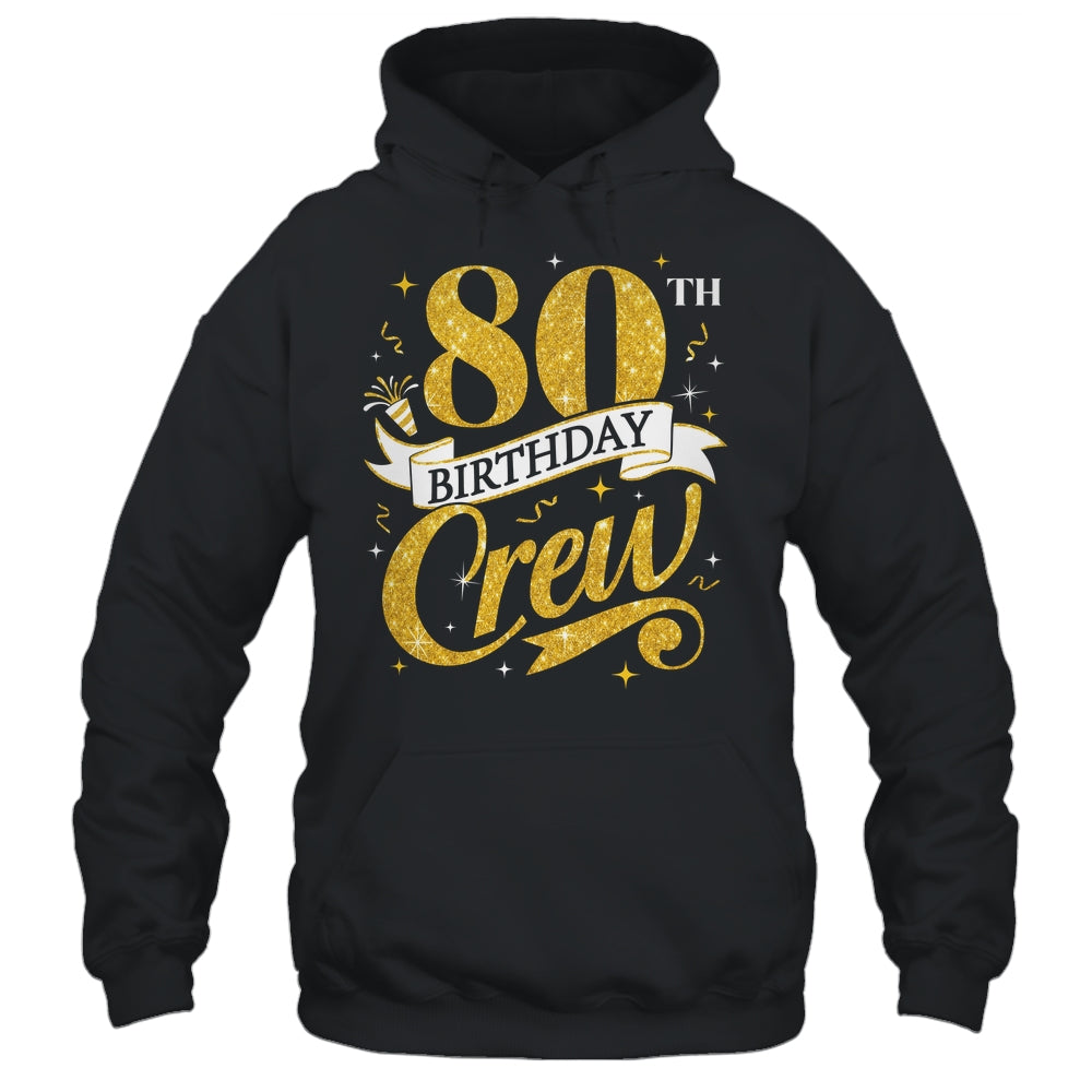 80th Birthday Crew 80th Bday Party Squad Friends Crown Funny Shirt & Tank Top | siriusteestore