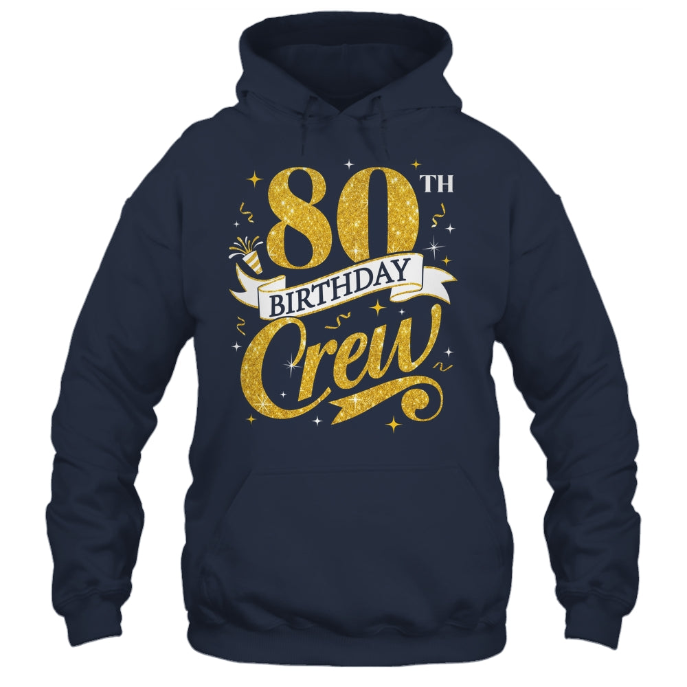 80th Birthday Crew 80th Bday Party Squad Friends Crown Funny Shirt & Tank Top | siriusteestore