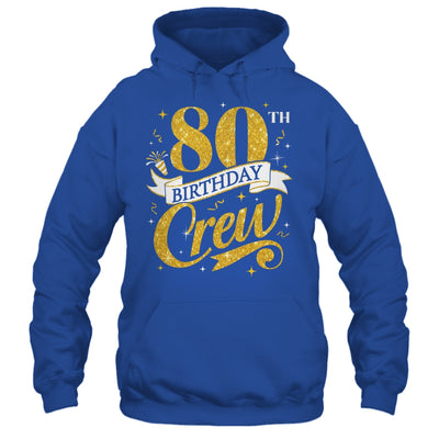 80th Birthday Crew 80th Bday Party Squad Friends Crown Funny Shirt & Tank Top | siriusteestore
