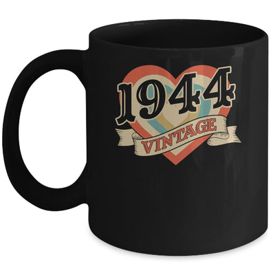 81st Birthday Gifts Classic Retro Heart Vintage 1944 Mug | siriusteestore