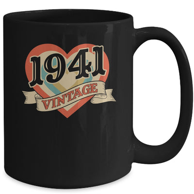84th Birthday Gifts Classic Retro Heart Vintage 1941 Mug | siriusteestore
