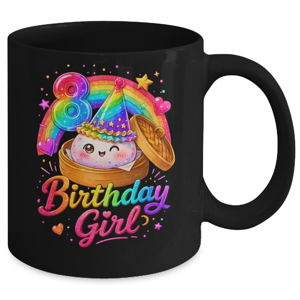 8Th Birthday Girl Dumpling Kawaii Pastel Anime 8 Years Old Mug | siriusteestore