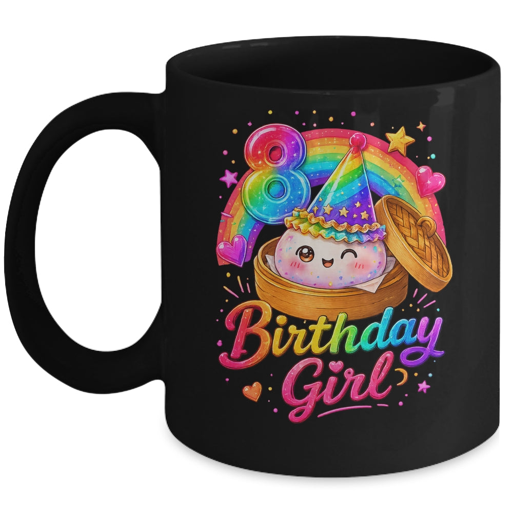 8Th Birthday Girl Dumpling Kawaii Pastel Anime 8 Years Old Mug | siriusteestore
