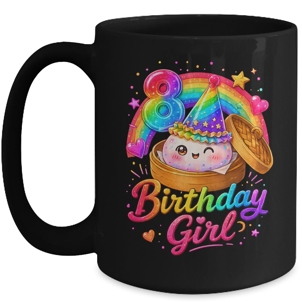 8Th Birthday Girl Dumpling Kawaii Pastel Anime 8 Years Old Mug | siriusteestore