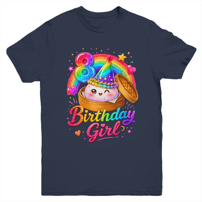 8Th Birthday Girl Dumpling Kawaii Pastel Anime 8 Years Old Youth Shirt | siriusteestore