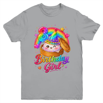 8Th Birthday Girl Dumpling Kawaii Pastel Anime 8 Years Old Youth Shirt | siriusteestore