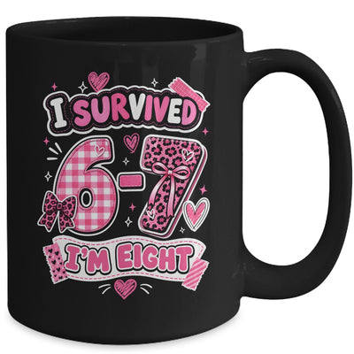 8Th Birthday I Survived 6 7 Now I’m 8 Girls Birthday Mug | siriusteestore