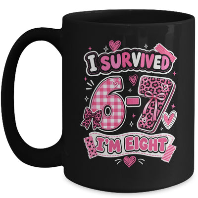 8Th Birthday I Survived 6 7 Now I’m 8 Girls Birthday Mug | siriusteestore