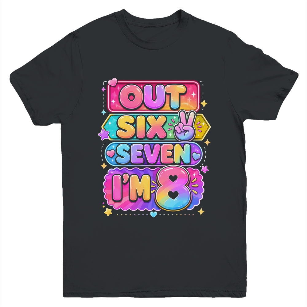 8Th Birthday It'S My 8 Bday Girls Boys Turning 8 Birthday Youth Shirt | siriusteestore