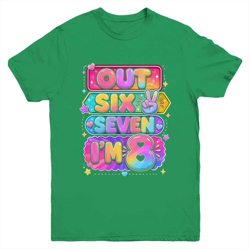 8Th Birthday It'S My 8 Bday Girls Boys Turning 8 Birthday Youth Shirt | siriusteestore