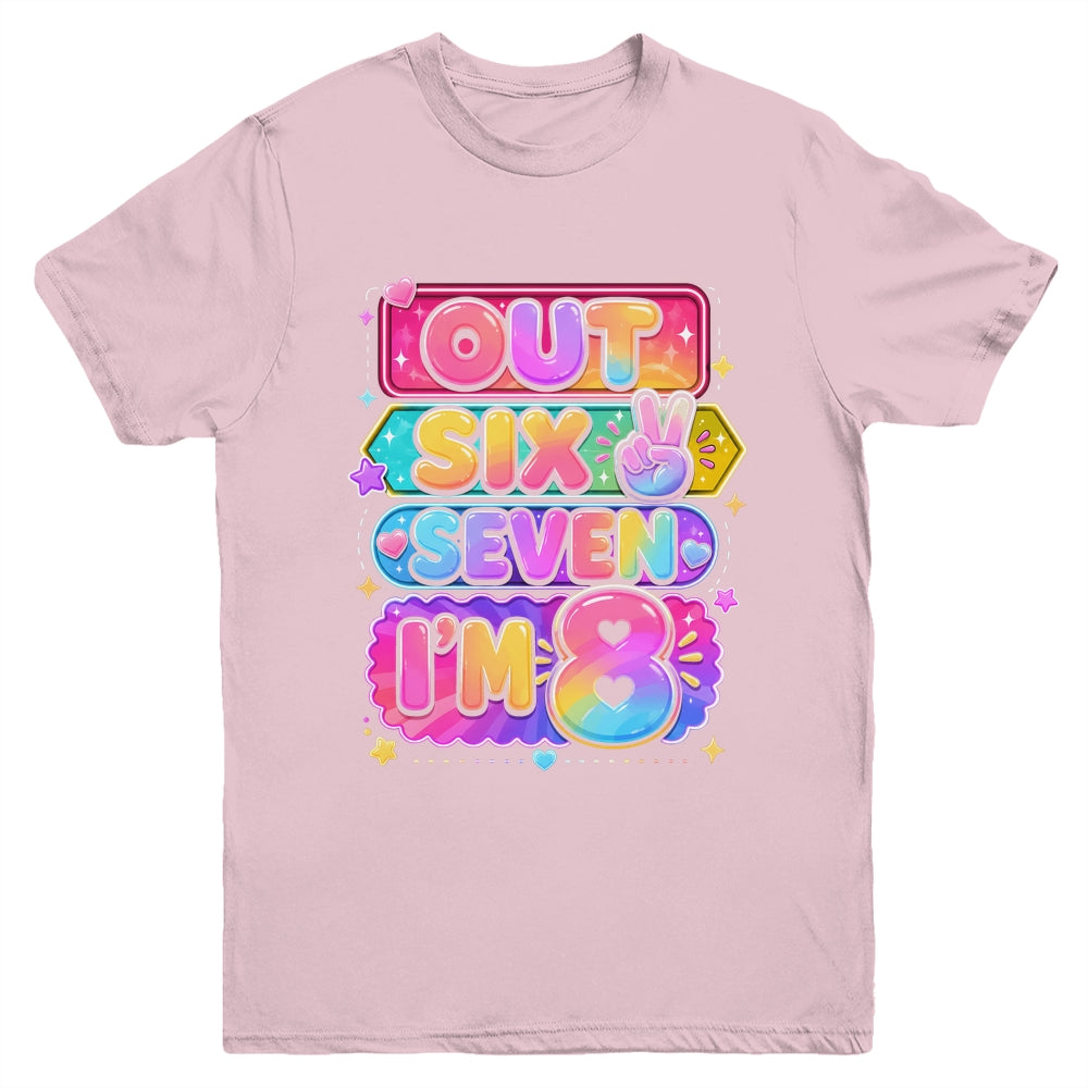 8Th Birthday It'S My 8 Bday Girls Boys Turning 8 Birthday Youth Shirt | siriusteestore