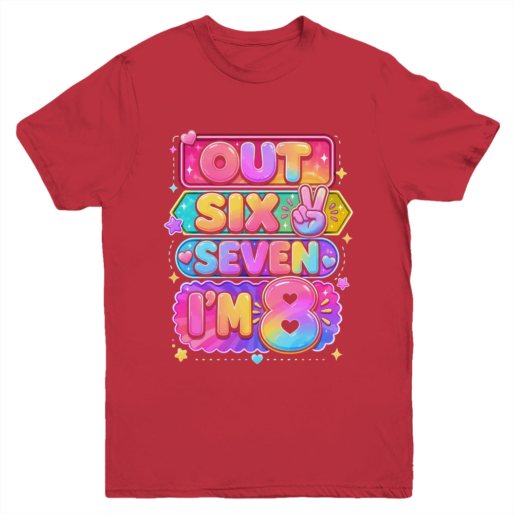 8Th Birthday It'S My 8 Bday Girls Boys Turning 8 Birthday Youth Shirt | siriusteestore