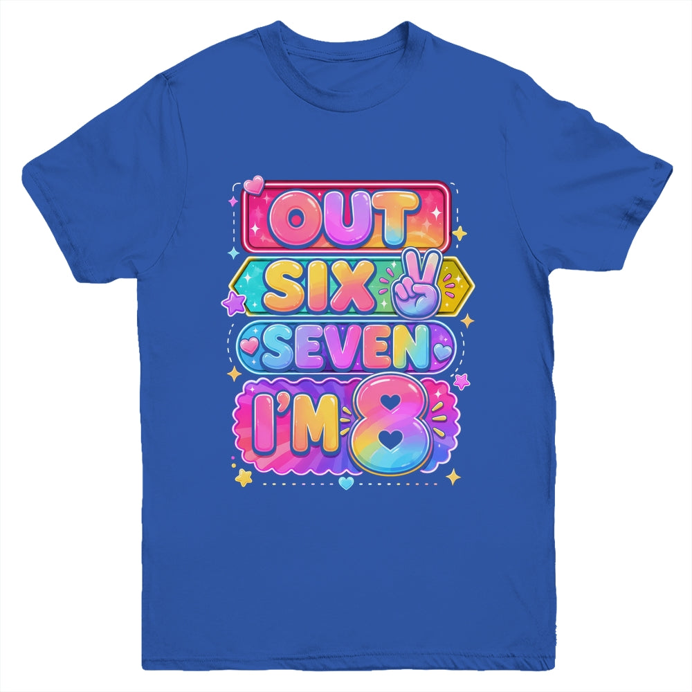 8Th Birthday It'S My 8 Bday Girls Boys Turning 8 Birthday Youth Shirt | siriusteestore