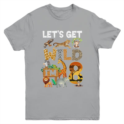 8 Year Old Zoo Birthday Safari Jungle Animal 8th Bday Youth Shirt | siriusteestore